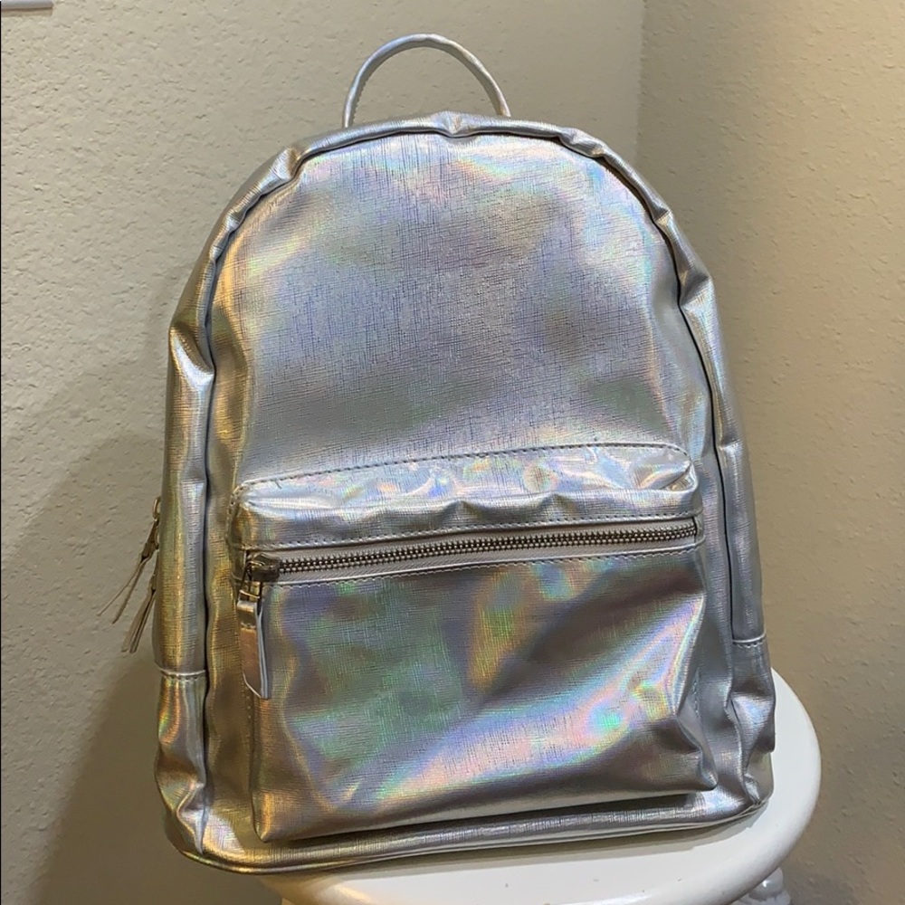 URBAN OUTFITTERS iridescent backpack